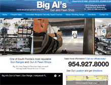 Tablet Screenshot of bigalsguns.com